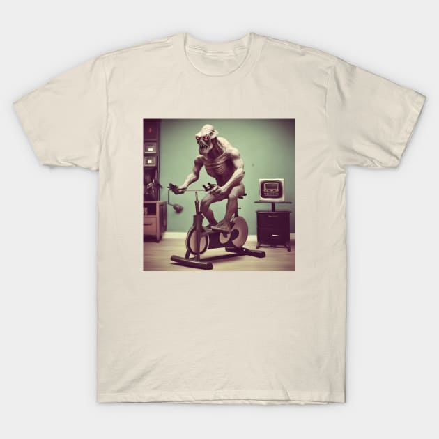 Indoor cycling monster T-Shirt by Dead Galaxy